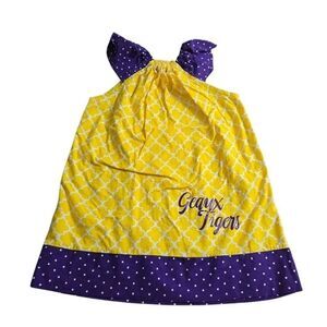 Homemade LSU Tigers dress XS
